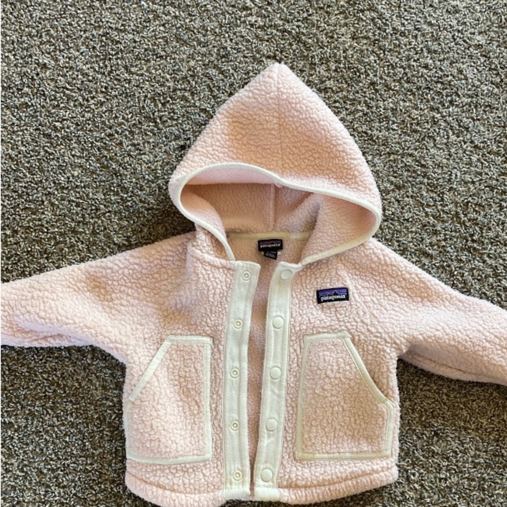 Patagonia Light Pink Baby Fleece Jacket